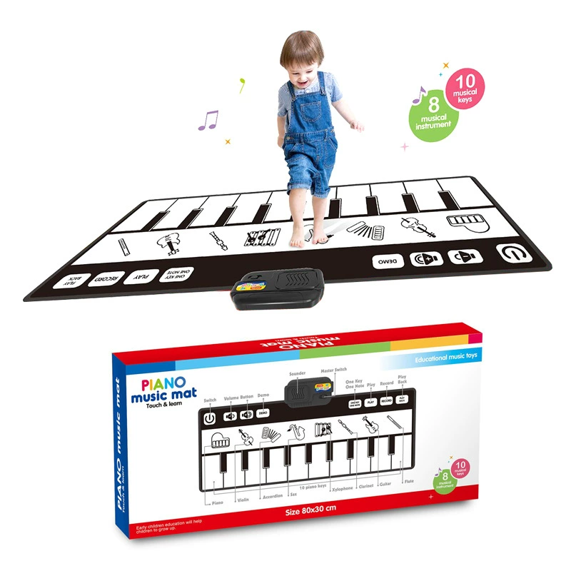 Cross-border animal cartoon children's fashion music electronic organ blanket early education multi-functional crawling mat dance mat toy Application Scenario