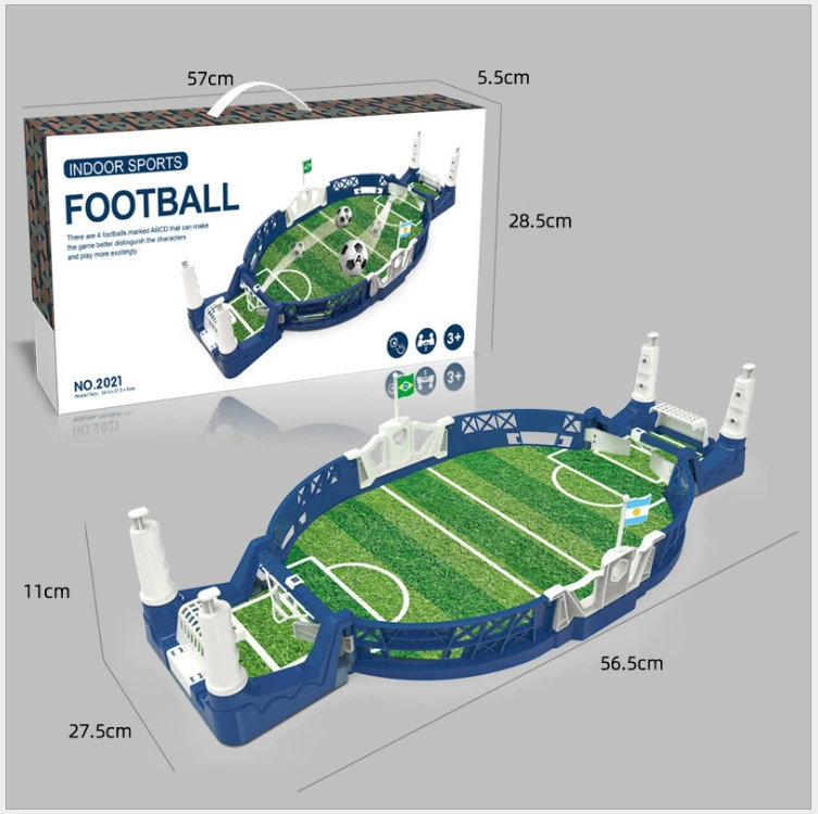 The cross-border children's casual two-person interactive battle set, a large-sized tabletop football game toy, is selling well at the street stall details Picture