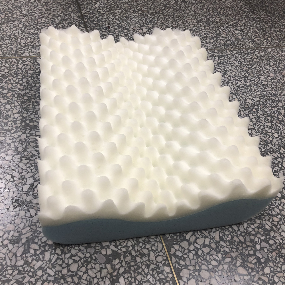 Amazon's best-selling breathable egg grid wave memory foam high and low pillows Specification drawing