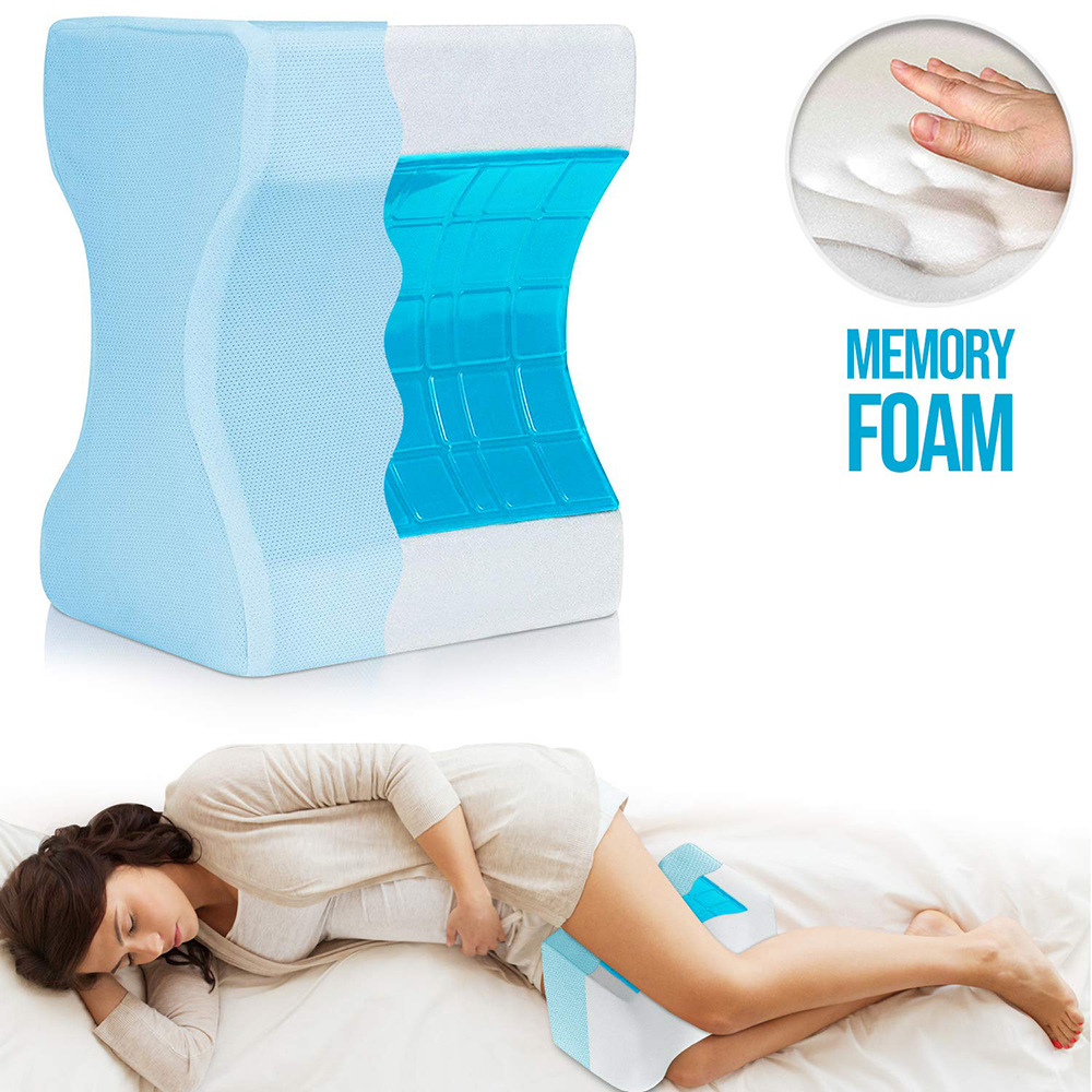 knee pillow, a best-selling double-sided gel memory foam I-shaped foot pillow, leg pillow and knee pad on Amazon full figure