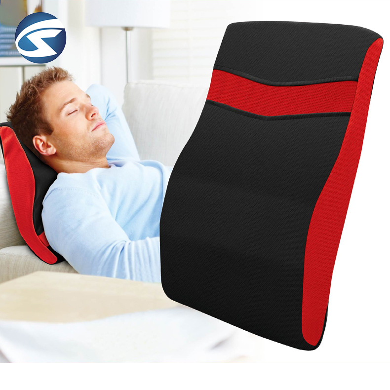 Amazon's best-selling electric massage backrest, waist support, mesh fabric massage and kneading cushion, memory foam vibration massage pillow full figure