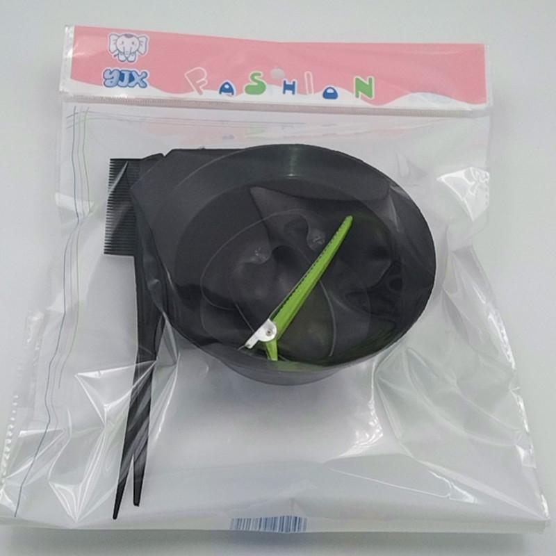 Barbershop dye bowl five-piece hair dye bowl Brush ear muff tool Family set Oil treatment comb hair dye tool
