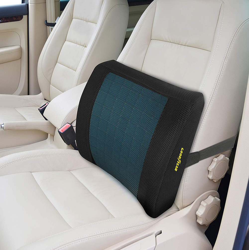 Amazon's best-selling gel memory foam cushion with breathable support, cool sensation and slow rebound waist cushion cross-border details Picture