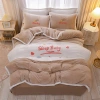 2021 Autumn and Winter new thickened milk fleece quilt cover, Flannel fleece bed double-sided fleece four-piece set Application Scenario