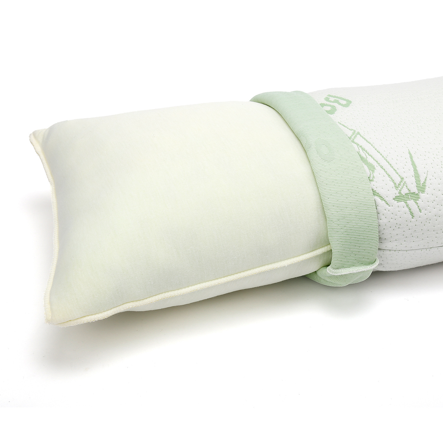 Amazon Hot Bamboo Fiber crushed memory Foam pillow body pillow Double Pillow Pregnant Women's Throw Pillow details Picture