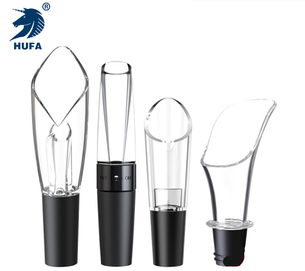 Factory direct sales, restaurant and bar, anti-drip and leak-proof champagne and red wine, transparent silicone plastic quick decanter, wine spout and wine pouring device