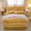 2021 Autumn and Winter new thickened milk fleece quilt cover, Flannel fleece bed double-sided fleece four-piece set Item Picture