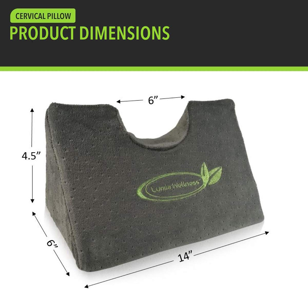 Amazon's best-selling cross-border spinal massage soothing pillow with a concave shape is comfortable and soft Specification drawing