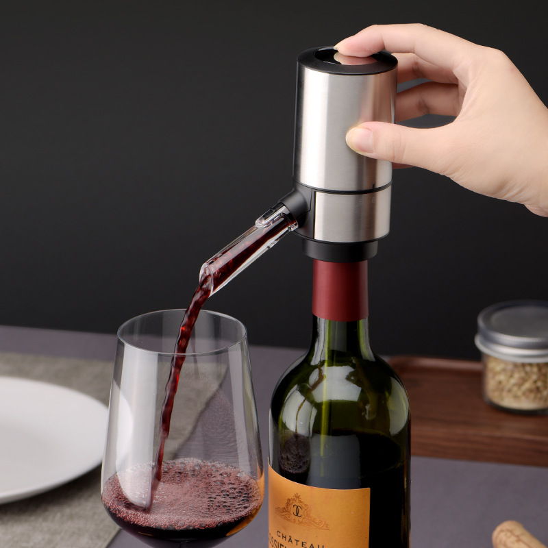 The source factory's electric decanter is easy to clean. It is a new type of pneumatic intelligent rapid electronic red wine electric decanter details Picture