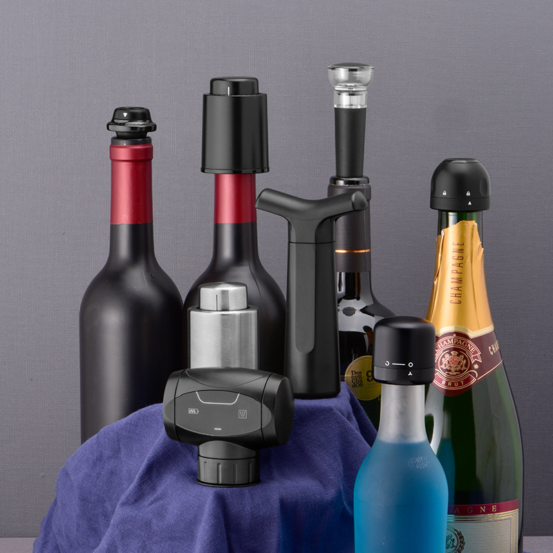 Powerful factory metal wine stoppers, creative cross-border golden bottle stoppers, wine caps, wine stoppers in multiple colors in stock Specification image