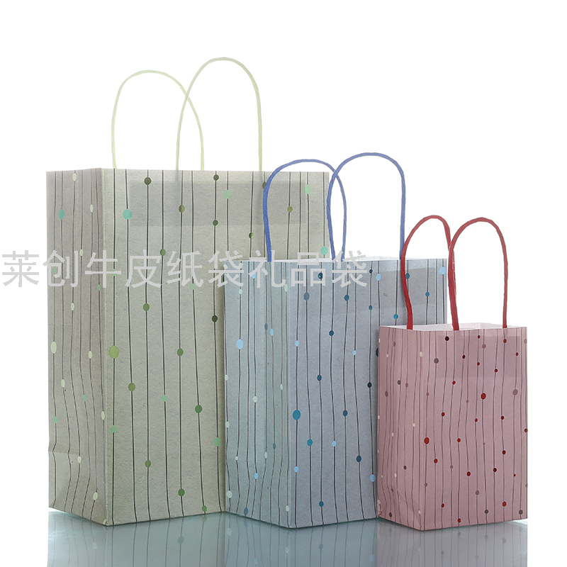 Brown Paper Bag Polka Dot Gift Bag Shopping Bag Item Picture