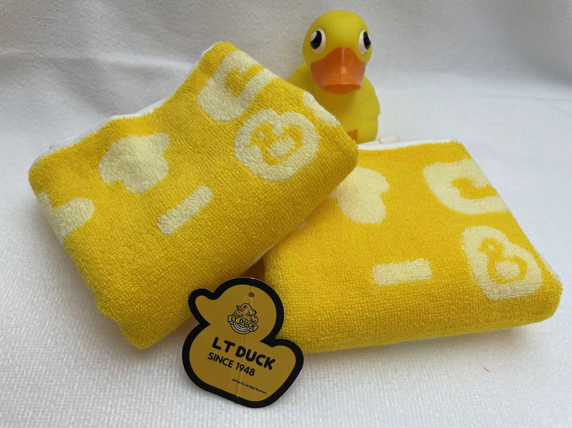 LTDUCK pequeño pato amarillo toalla de algodón para niños toalla facial de baño suave 100% algodón absorbente sin pérdida de pelo toalla facial doméstica Application Scenario