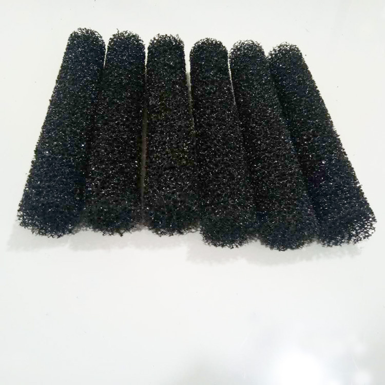 Manufacturer's direct supply of black cylindrical hollow sponge for impurity adsorption, 45mm vertical industrial cleaning sponge column Specification drawing