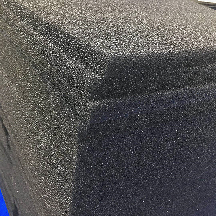 The manufacturer wholesals coarse-hole water filter nets, black thickened filter pads, and perforated polyurethane cotton for filling the oil tank Application Scenario