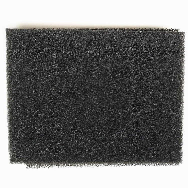 Customized 15mm thick black breathable sponge pad dust-proof buffer filter cotton block sponge material processing Item Picture