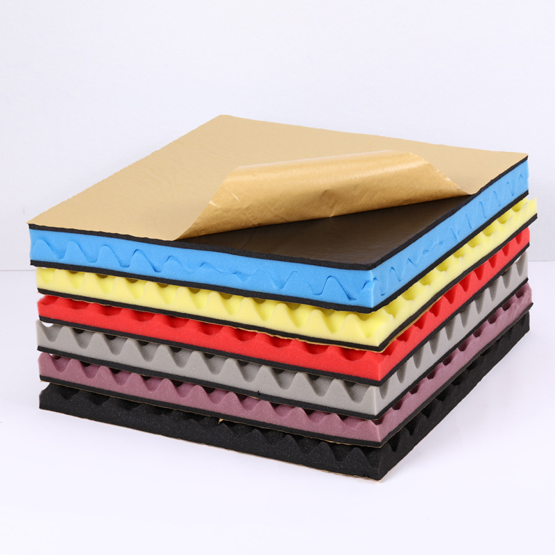 Environmentally friendly wave sound-absorbing cotton, household wall noise reduction egg cotton, recording studio drum room sound insulation pyramid sound insulation cotton details Picture