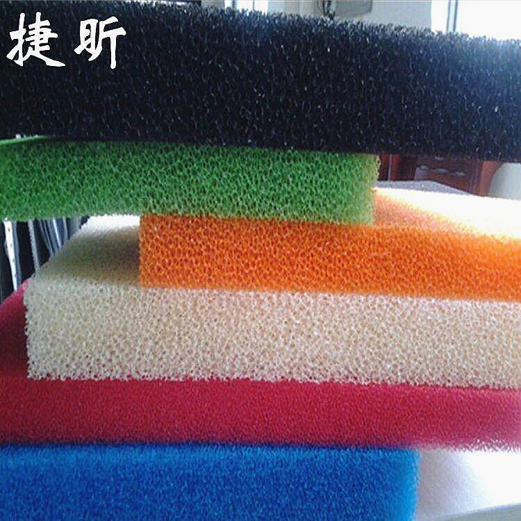The manufacturer wholesals coarse-hole water filter nets, black thickened filter pads, and perforated polyurethane cotton for filling the oil tank Specification drawing