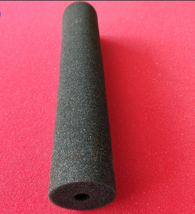 Manufacturer's direct supply of black cylindrical hollow sponge for impurity adsorption, 45mm vertical industrial cleaning sponge column Item Picture