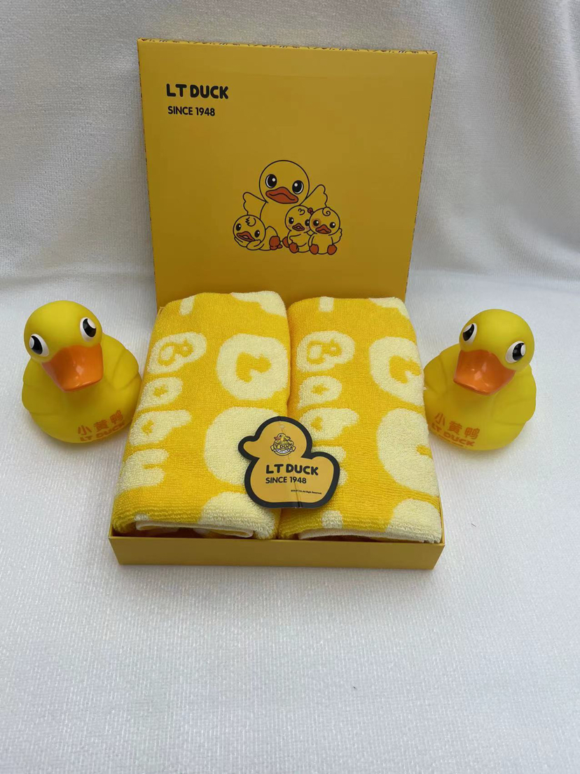 LTDUCK pequeño pato amarillo toalla de algodón para niños toalla facial de baño suave 100% algodón absorbente sin pérdida de pelo toalla facial doméstica Item Picture