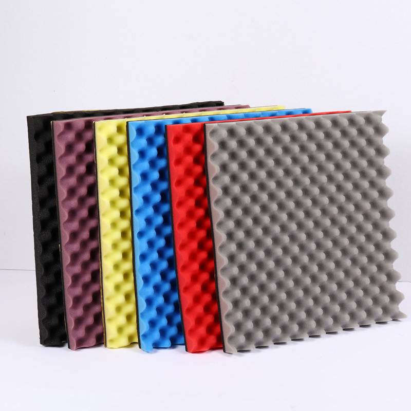 Environmentally friendly wave sound-absorbing cotton, household wall noise reduction egg cotton, recording studio drum room sound insulation pyramid sound insulation cotton Specification drawing