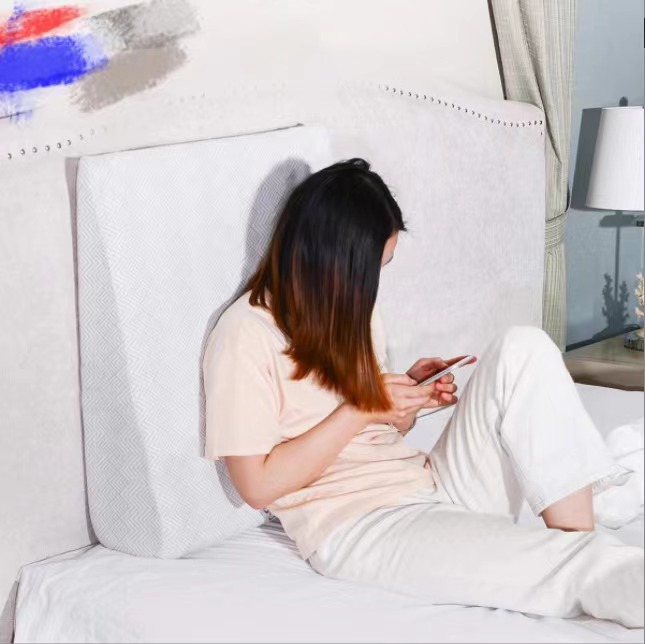Amazon gel foam memory foam triangular pillow pregnant women's waist support custom multi-functional turning waist cushion sofa cushion Item Picture