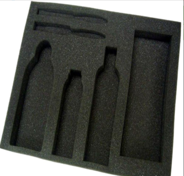 The manufacturer produces high-density black sponge packaging inner lining for cosmetic boxes. The sponge inner support can be customized. Bulk orders enjoy better prices Specification drawing