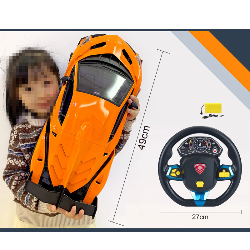 1:8 scale simulation remote control model sports car toy 6677 Play house USB charging cable remote control racing car set details Picture