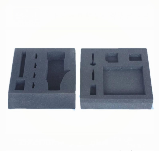 Produce and process high-density black toolbox sponge packaging inner lining and white cosmetic box sponge inner support Specification drawing