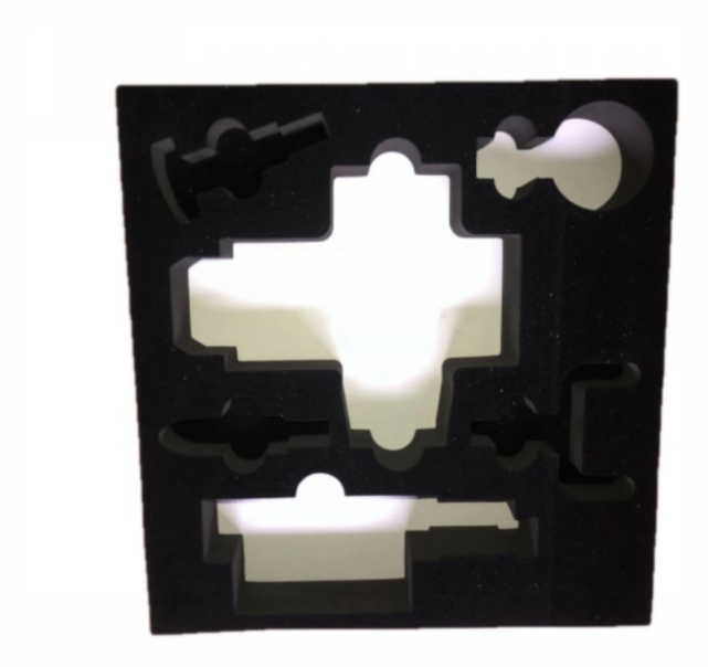 Produce and process high-density black toolbox sponge packaging inner lining and white cosmetic box sponge inner support Item Picture