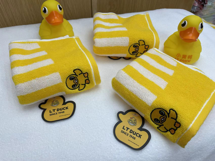 LTDUCK pequeño pato amarillo toalla de algodón para niños toalla facial de baño suave 100% algodón absorbente sin pérdida de pelo toalla facial doméstica Specification image