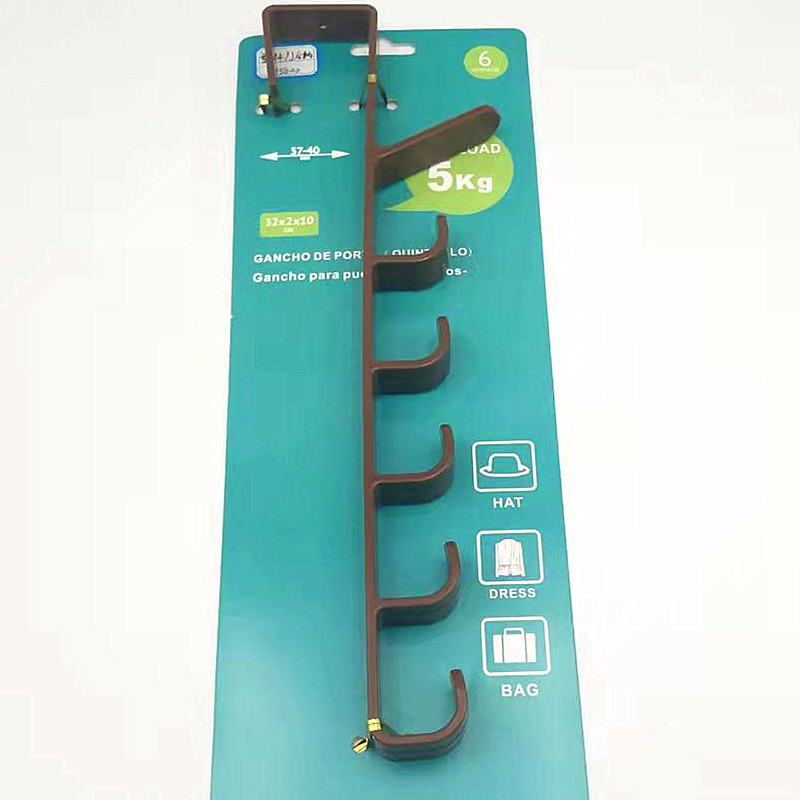 The popular multi-functional vertical hanging rack art cabinet storage hanging rack hook wardrobe organization rack is seamless and nail-free Item Picture