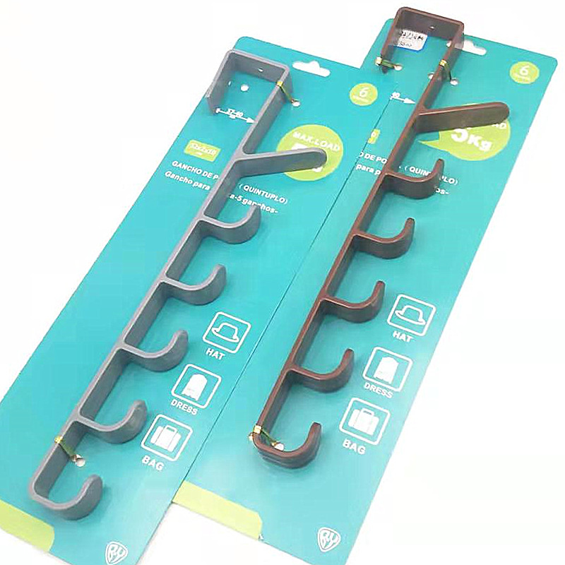 The popular multi-functional vertical hanging rack art cabinet storage hanging rack hook wardrobe organization rack is seamless and nail-free