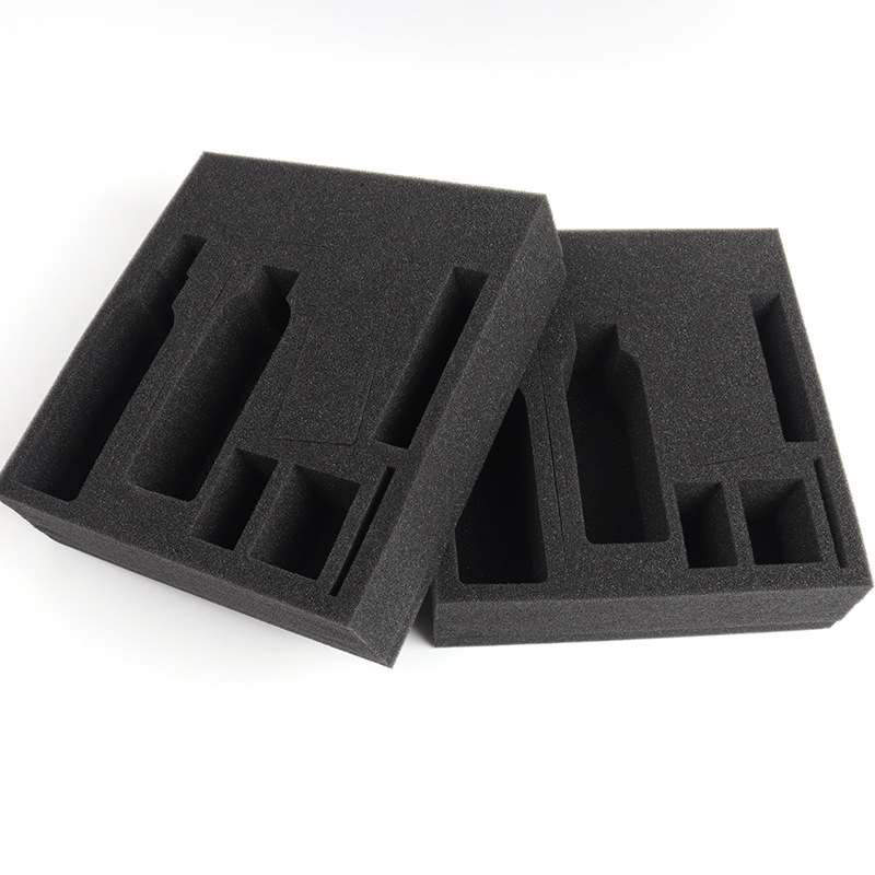 The inner lining of the sponge packaging is shockproof, fireproof and flame-retardant sponge, black high-density sponge and anti-static sponge inner support details Picture