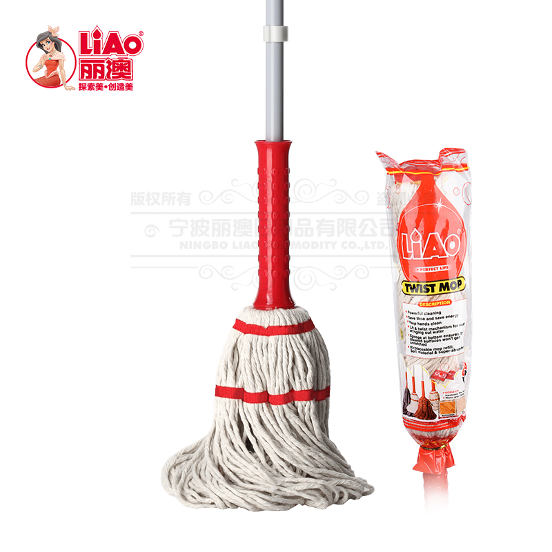 丽澳/LIAO 卡拉卡拉拧水拖把 毕卡锁不脏手地砖棉纱地拖墩布批发