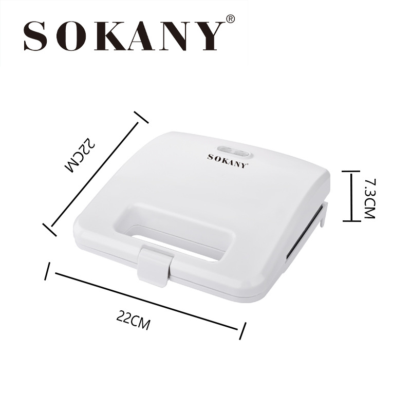 Cross-border SOKANY802 Sandwich machine, White sandwich machine, morning machine, Bread machine, Panini Item Picture