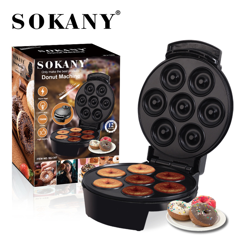 SOKANY307 Household doughnut machine, fully automatic electric griddle, mini small baking children's cake machine