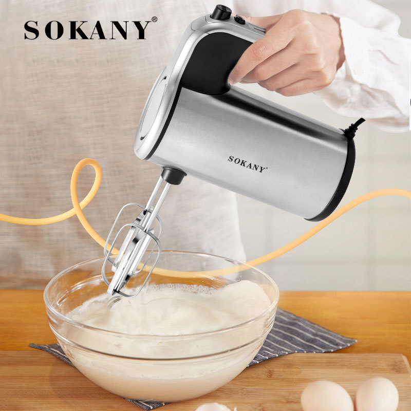 Cross-border SOKANY6637 egg beater, batter mixer, egg cream whipping, baking kitchen handheld egg beater