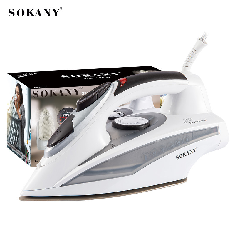 Cross-border SOKANY iron, household electric iron, ironing clothes, spray, steam brush, handheld dormitory, portable foreign trade Item Picture