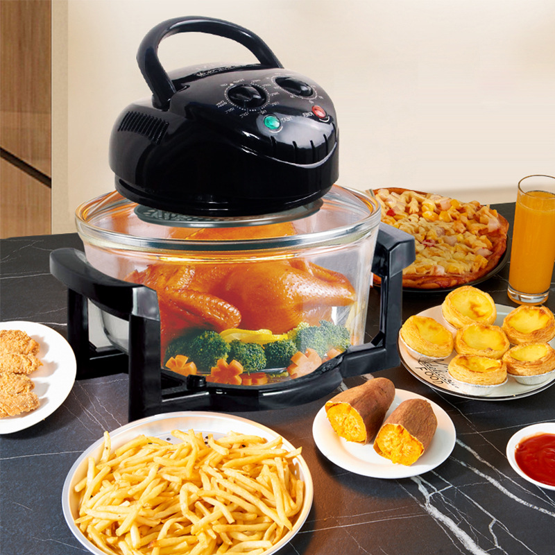 SOKANY air fryer is a large-capacity, oil-free, low-fat, visual household smart multi-functional light wave oven fryer details Picture