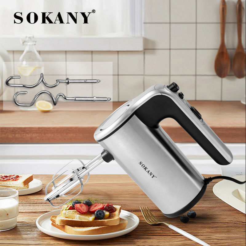 Cross-border SOKANY6637 egg beater, batter mixer, egg cream whipping, baking kitchen handheld egg beater Specification image