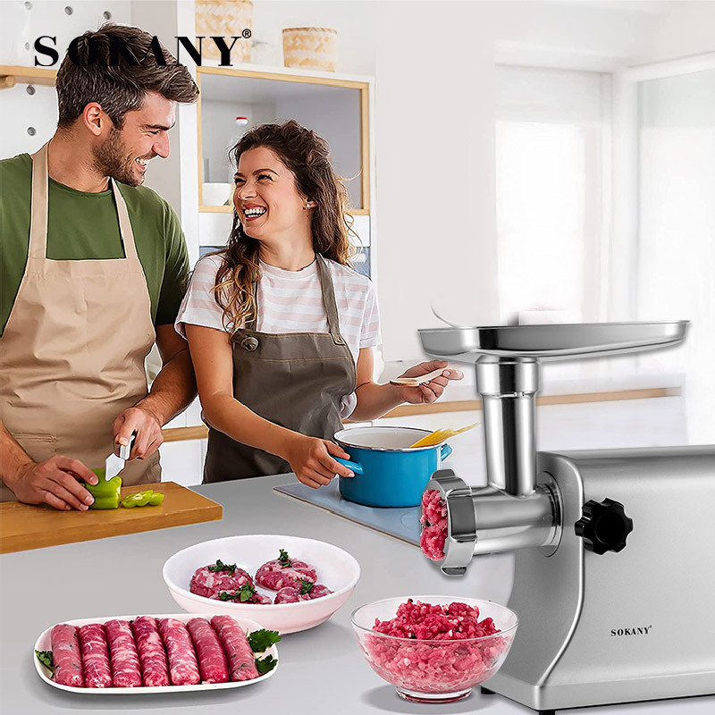 Crossover SOKANY094 picadora de carne doméstica de alta potencia multifuncional triturador de carne eléctrico enema picador de carne