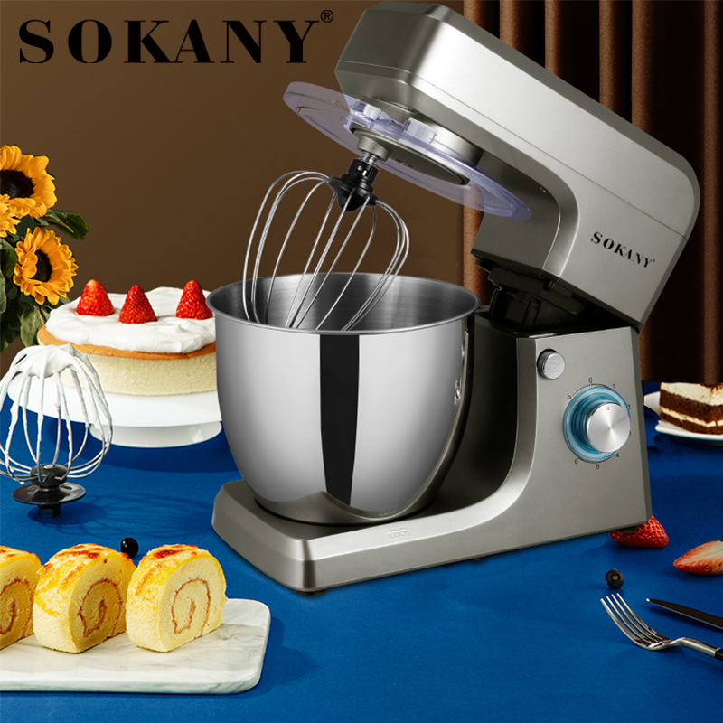 Cross-border bestseller SOKANY1511 dough mixer 8L, 1400W electric dough kneading machine with large capacity for both home and commercial use details Picture