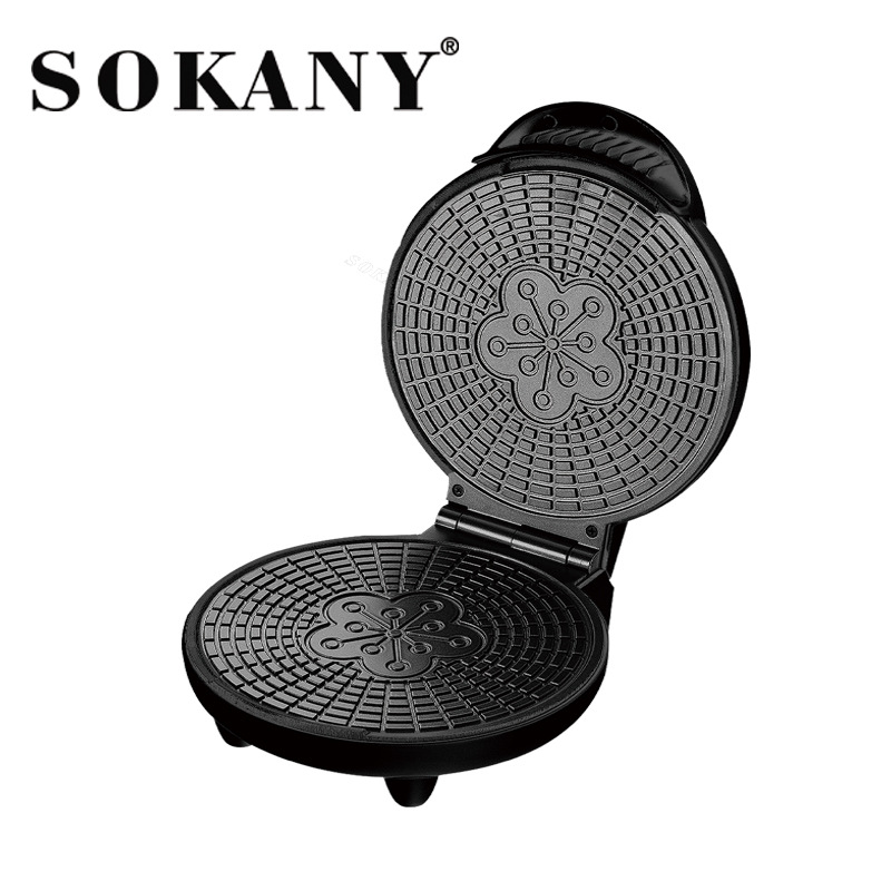 [跨境专供】SOKANY109薄饼蛋卷电饼档华夫蛋筒制造双面加热机详情图5