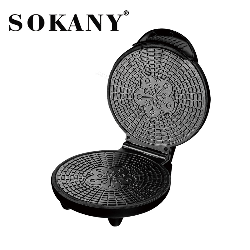 [Cross-border Exclusive] SOKANY109 Thin Pancake Egg Roll Electric Pancake Stand Waffle Cone Manufacturing Double-sided Heating Machine Item Picture