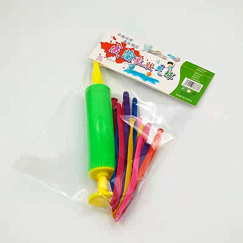 The popular thick and long balloon + air cylinder set for children's toys, wedding decoration balloons and birthday parties