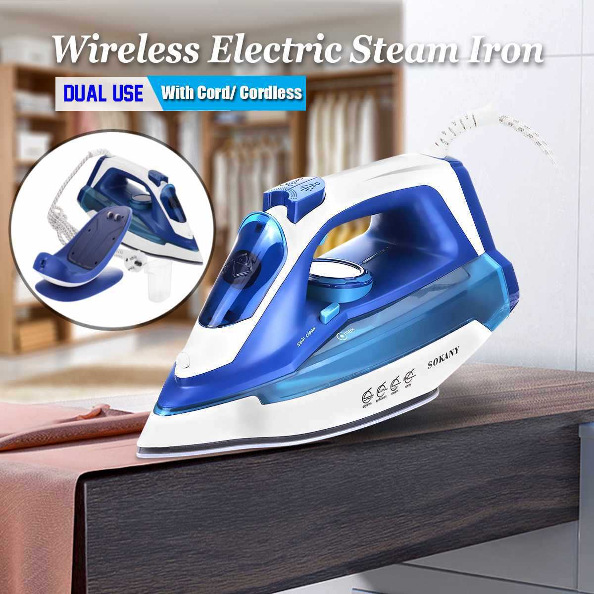 Cross-border new SOKANY2055A handheld household high-power electric iron and steam iron with base, European standard