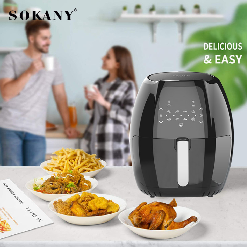 Cross-border SOKANY8014 oil-free air fryer for home use, fully automatic, multi-functional, large-capacity fried chicken and French fries details Picture