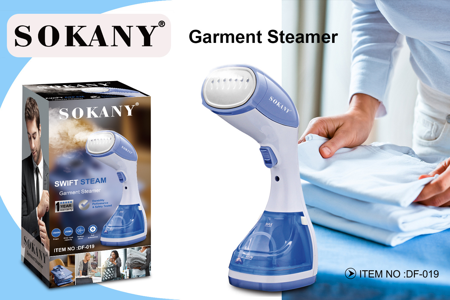 SOKANY019 New steam brush, portable steam iron, strong steam