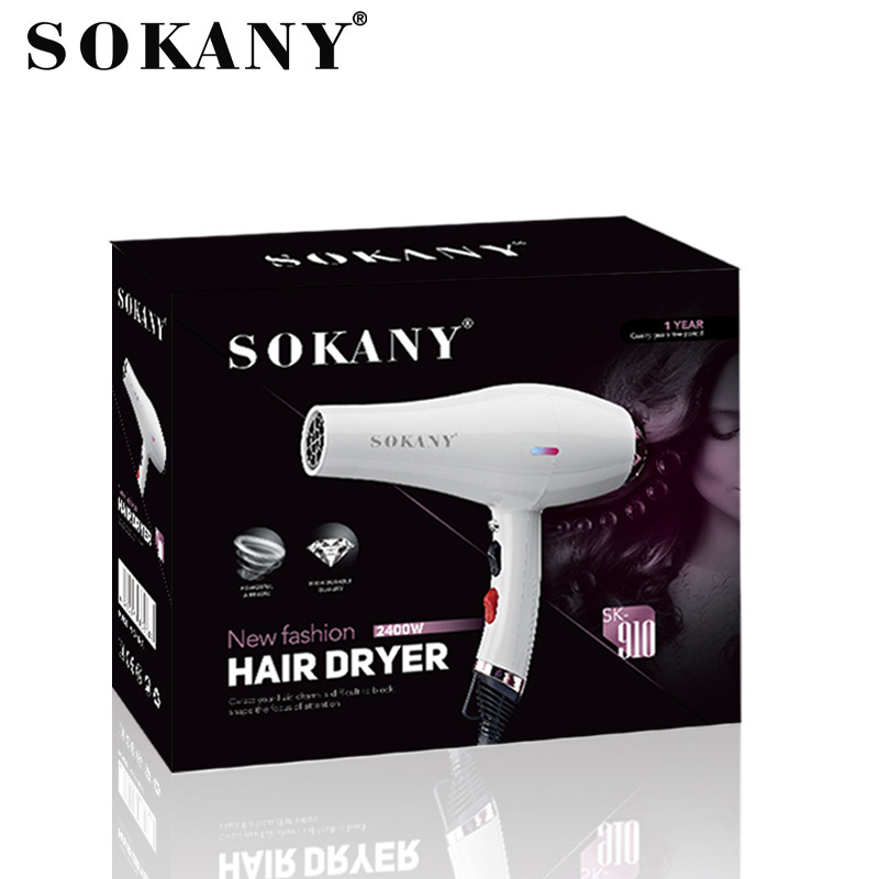 Cross-border SOKANY910 hair dryer, household high-power hair-protecting hair dryer, electric hair dryer for export Application Scenario