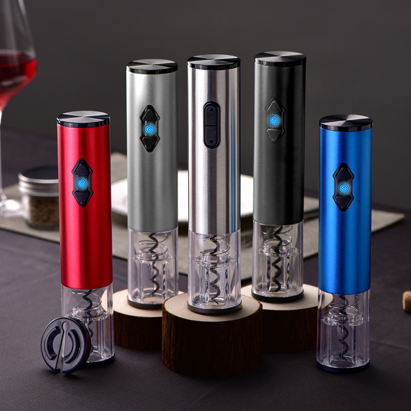 Electric wine opener, dry battery type stainless steel plastic bottle opener, electric wine opener Application Scenario